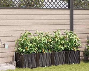 Tuin Pot Met Irrigatie En Wielen 40 X 40 X 132 Cm Pp