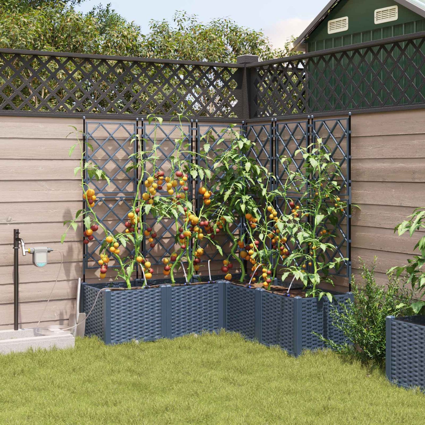 Tuin Bloempot 3 Pcs Kunststof