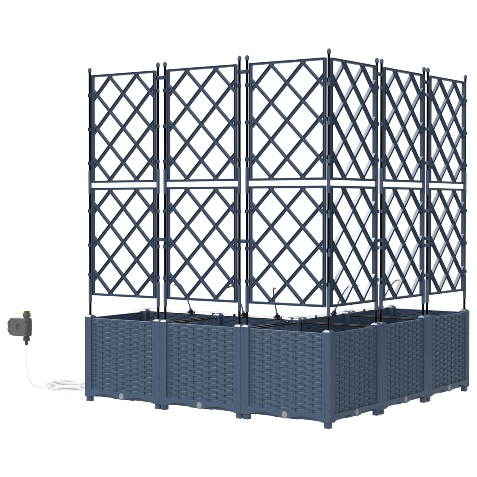 Tuin Bloempot 3 Pcs Kunststof