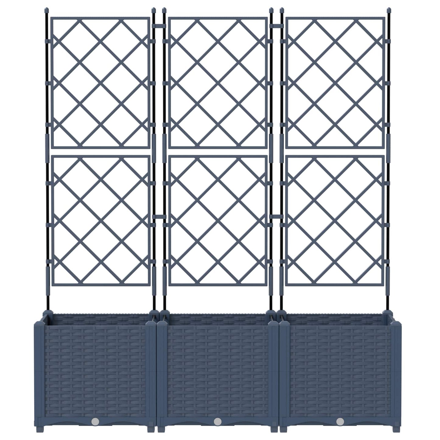 Tuin Bloempot 3 Pcs Kunststof