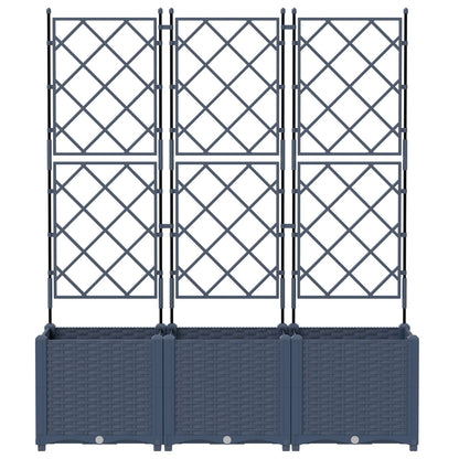 Tuin Bloempot 3 Pcs Kunststof