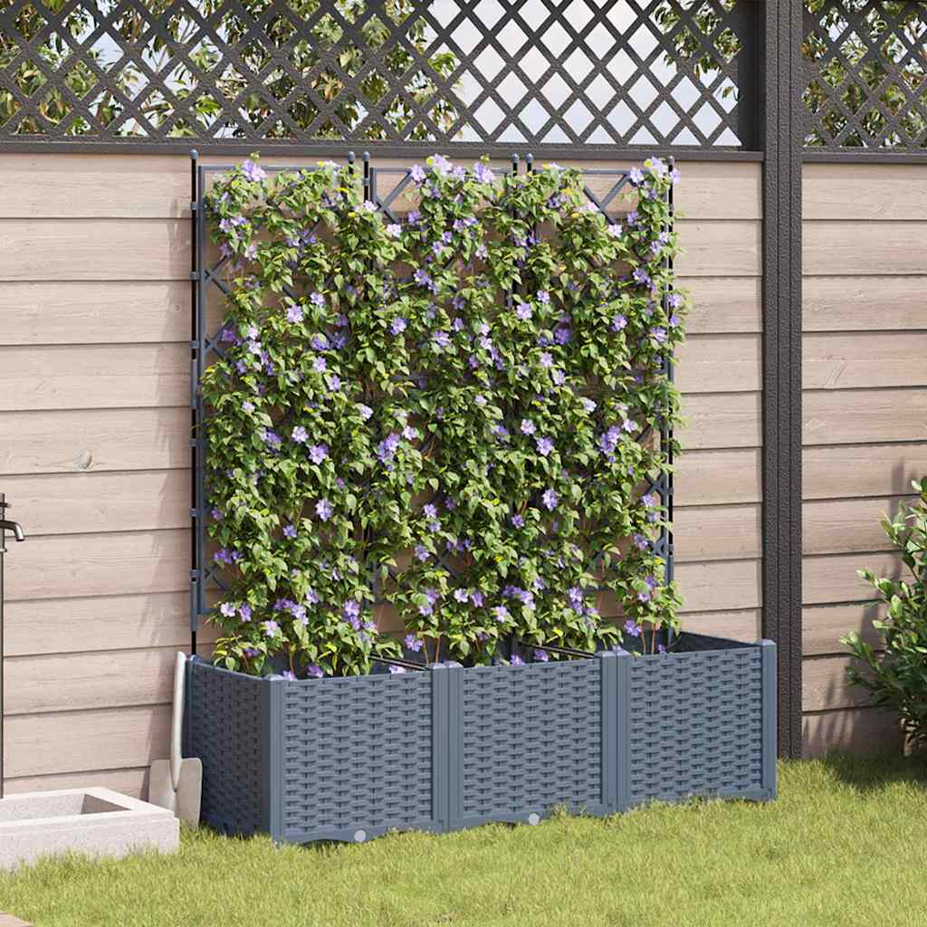 Tuin Bloempot 3 Pcs Kunststof