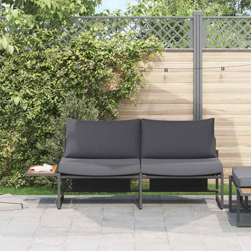 Tuinbank Met Kussen 200,5 X 70 X 85,5 Cm Staal