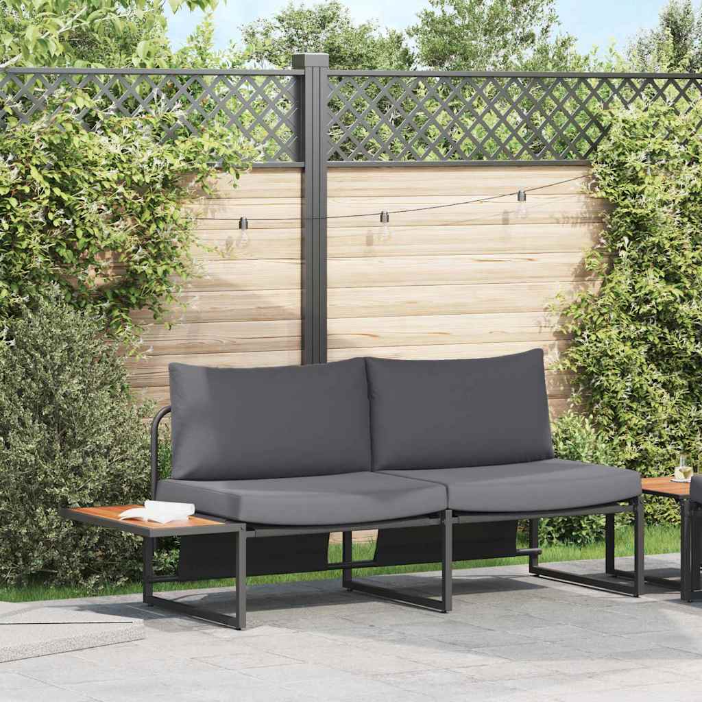 Tuinbank Met Kussen 200,5 X 70 X 85,5 Cm Staal
