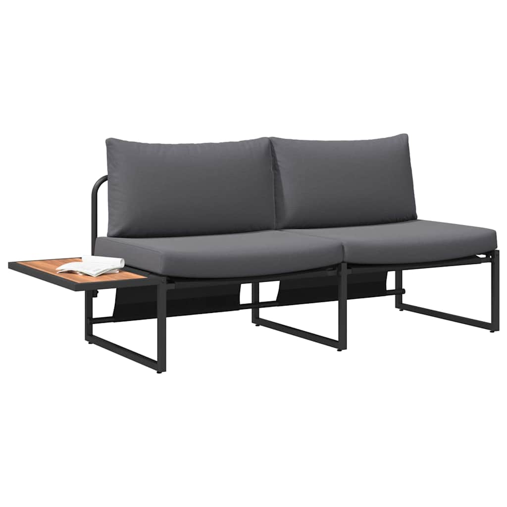 Tuinbank Met Kussen 200,5 X 70 X 85,5 Cm Staal