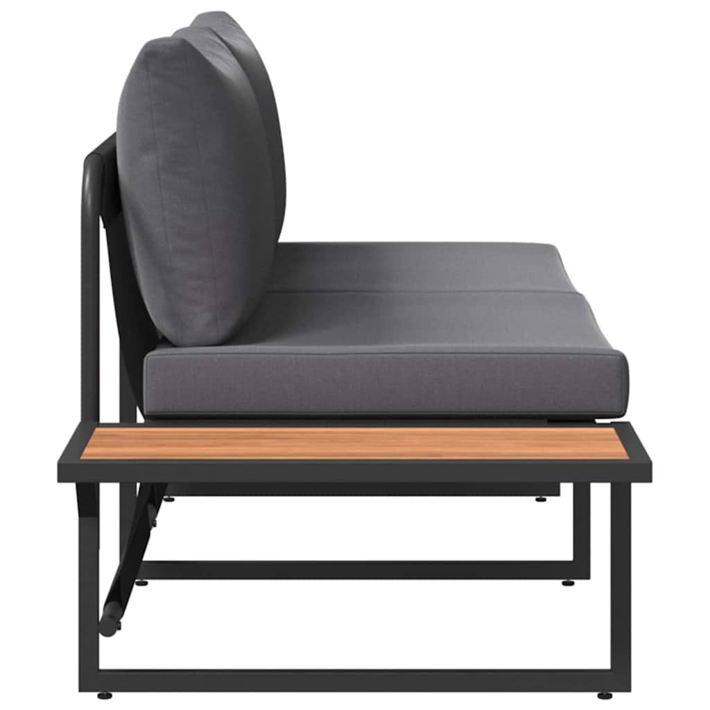 Tuinbank Met Kussen 200,5 X 70 X 85,5 Cm Staal