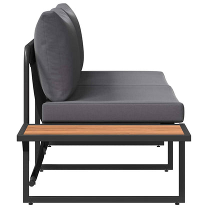 Tuinbank Met Kussen 200,5 X 70 X 85,5 Cm Staal