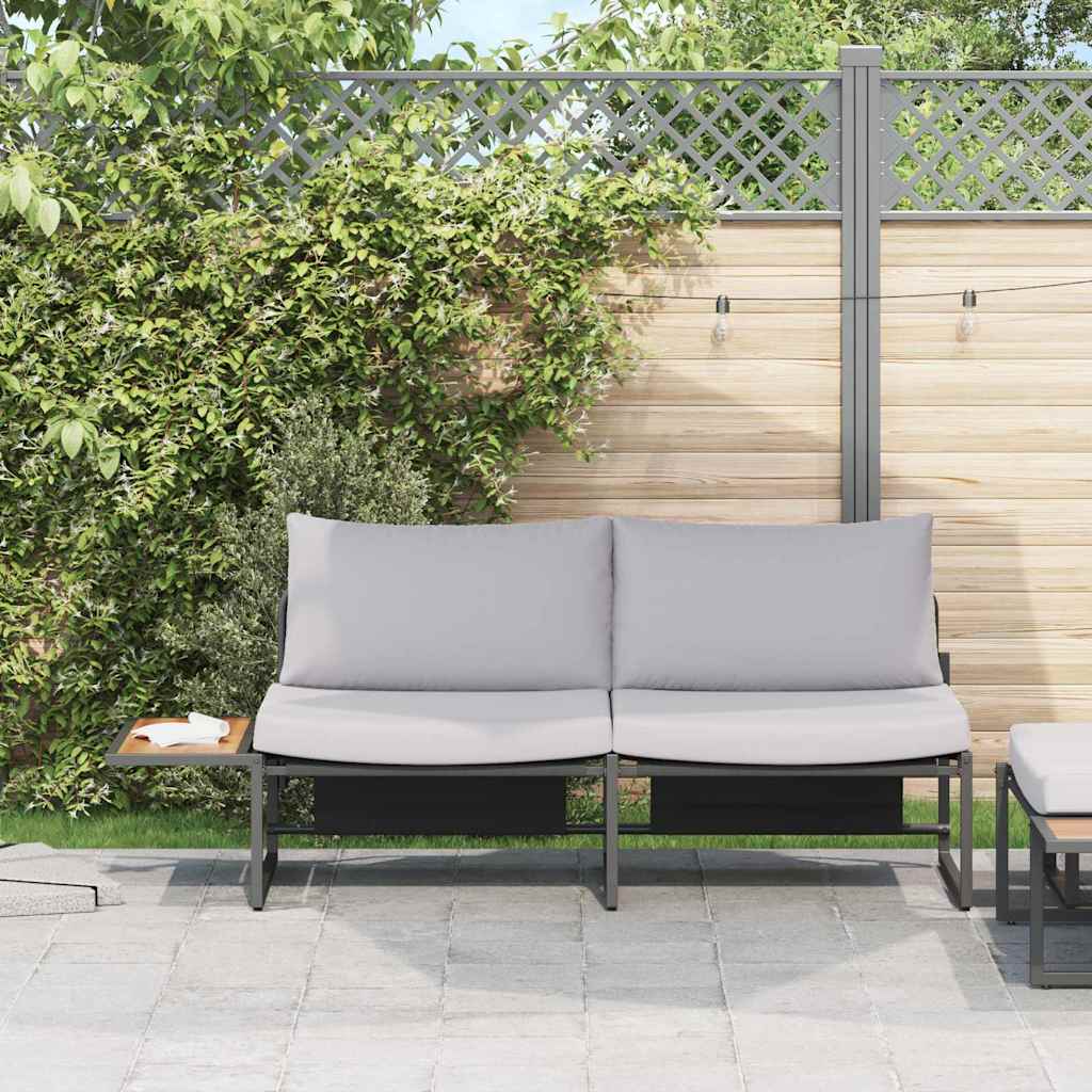 Tuinbank Met Kussen 200,5 X 70 X 85,5 Cm Staal