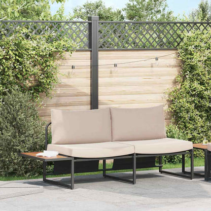 Tuinbank Met Kussen 200,5 X 70 X 85,5 Cm Staal