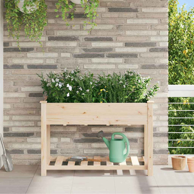 Tuin Bloempot Beige Massief Vurenhout