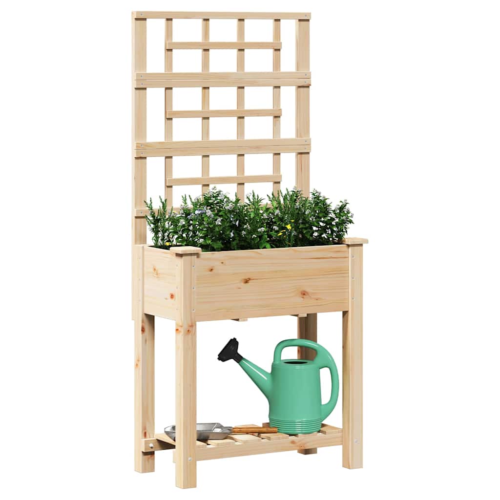 Tuin Bloempot Beige Massief Vurenhout