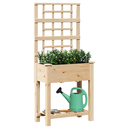 Tuin Bloempot Beige Massief Vurenhout