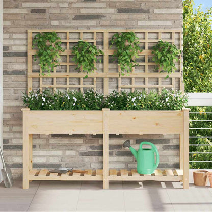 Tuin Bloempot Beige Massief Vurenhout