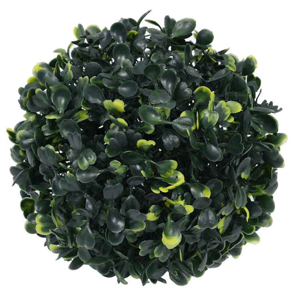 Kunstbuxusballen Met Led-Verlichting 2 St Groen