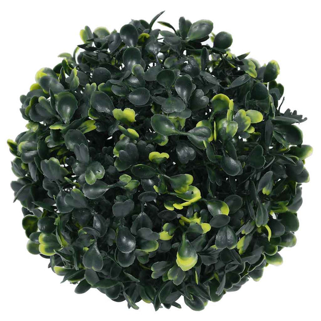 Kunstbuxusballen Met Led-Verlichting 2 St Groen