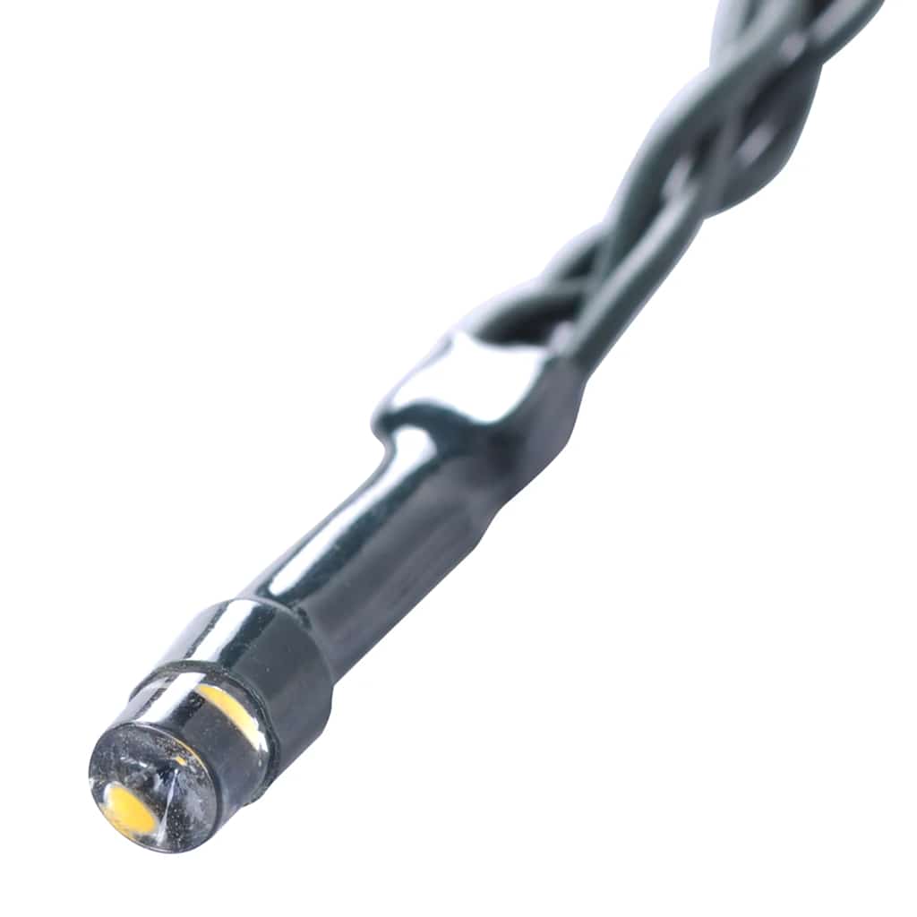 Kunstbuxusballen met LED-verlichting 2 st 45 cm groen