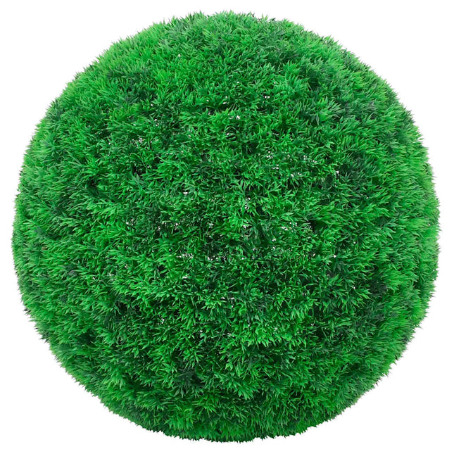 Kunstbuxusballen Met Led-Verlichting 2 St Groen
