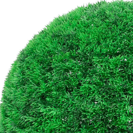 Kunstbuxusballen Met Led-Verlichting 2 St Groen