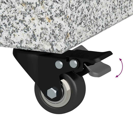 Parasolvoet 30Kg Graniet Vierkant