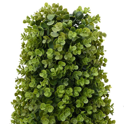 Eucalyptus Gras Toren Groen 27 X 27 X 90 Cm Kunststof Zwart