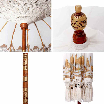 Balinese Parasol Crème 190 X 190 X 260 Cm