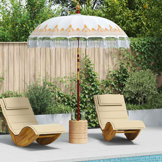 Balinese Parasol Crème 190 X 190 X 260 Cm