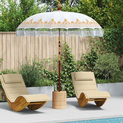 Balinese Parasol Crème 190 X 190 X 260 Cm