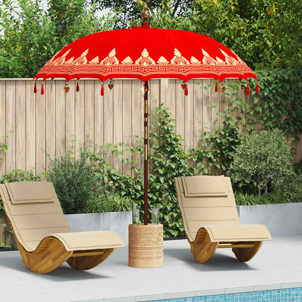 Balinese Parasol Rood 215 x 215 x 260 cm