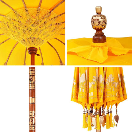 Balinese Parasol Geel 95 X 95 X 260 Cm