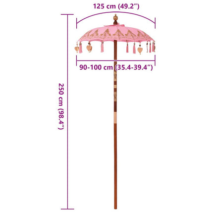 Balinese Parasol 125 X 125 X 260 Cm