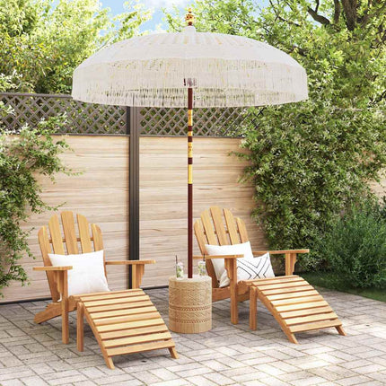 Macramé Parasol Crème 190 X 190 X 260 Cm