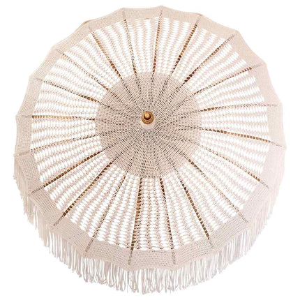 Macramé Parasol Crème 190 X 190 X 260 Cm