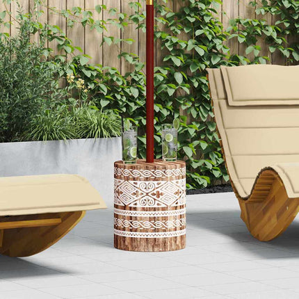 Parasolvoet Ø34 X 40 Cm Massief Hout