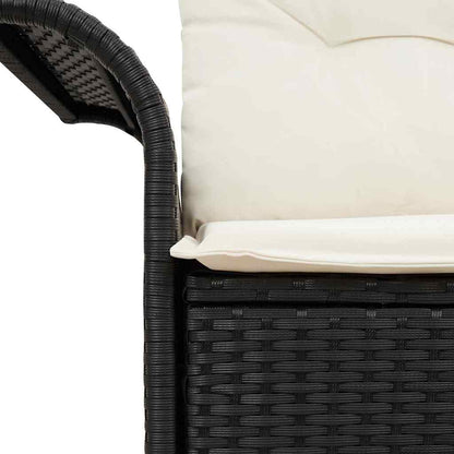 Tuinbank Met Kussen 141 X 62 X 69Cm Poly Rattan