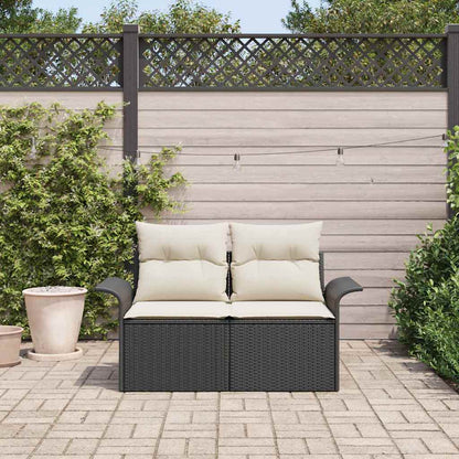 Tuinbank Met Kussen 141 X 62 X 69Cm Poly Rattan