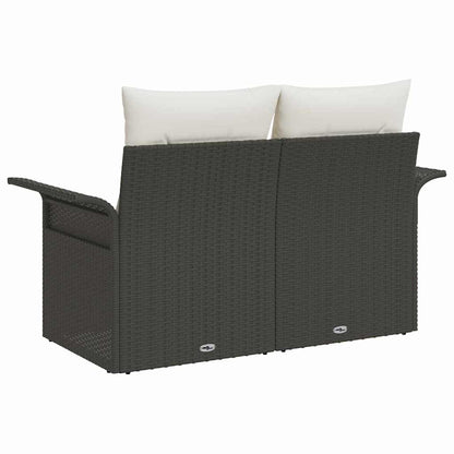 Tuinbank Met Kussen 141 X 62 X 69Cm Poly Rattan