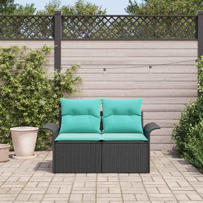 Tuinbank Met Kussen 141 X 62 X 69 Cm Poly Rattan