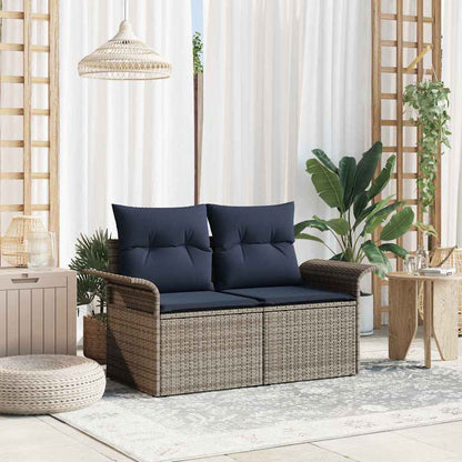 Tuinbank Met Kussen 141 X 62 X 69 Cm Poly Rattan