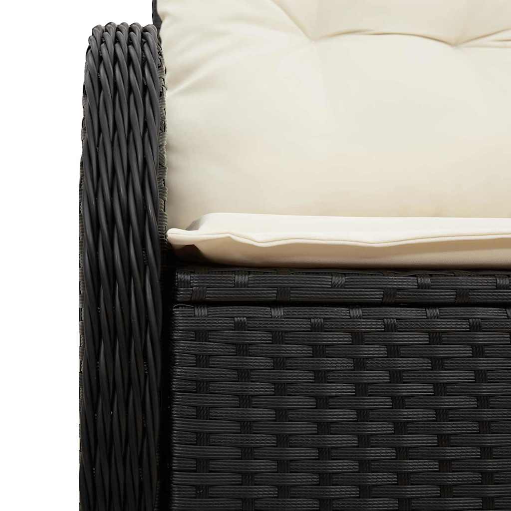 Tuinbank Met Kussen 121 X 62 X 69Cm Poly Rattan