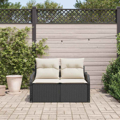 Tuinbank Met Kussen 121 X 62 X 69Cm Poly Rattan