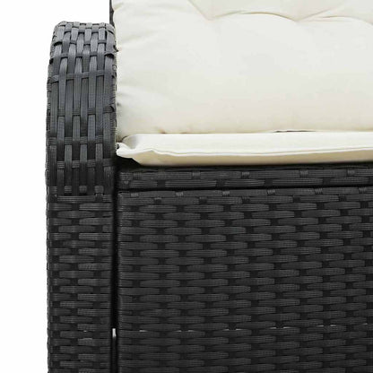 Tuinbank Met Kussen 124 X 62 X 69Cm Poly Rattan