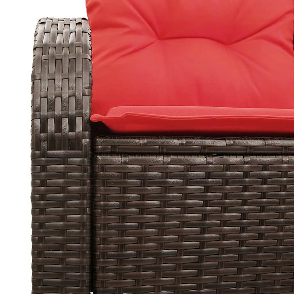 Tuinbank 124 X 62 X 85 Cm Poly Rattan