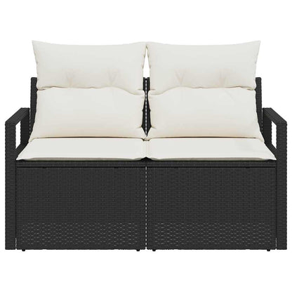 Tuinbank Met Kussen 120 X 62 X 69 Cm Poly Rattan