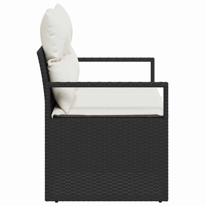 Tuinbank Met Kussen 120 X 62 X 69 Cm Poly Rattan