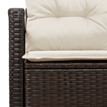 Tuinbank Met Kussen 120 X 62 X 69 Cm Poly Rattan