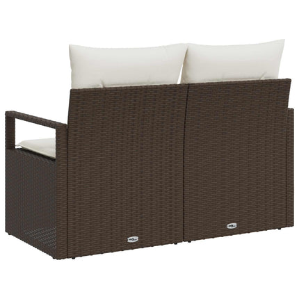 Tuinbank Met Kussen 120 X 62 X 69 Cm Poly Rattan