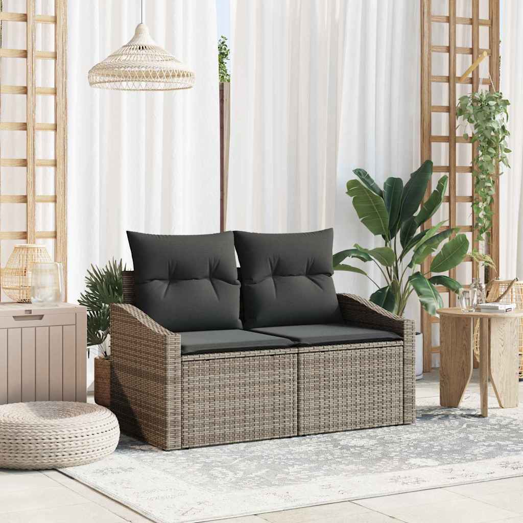 Tuinbank Met Kussen Met Opslag 123 X 62 X 69 Cm Poly Rattan