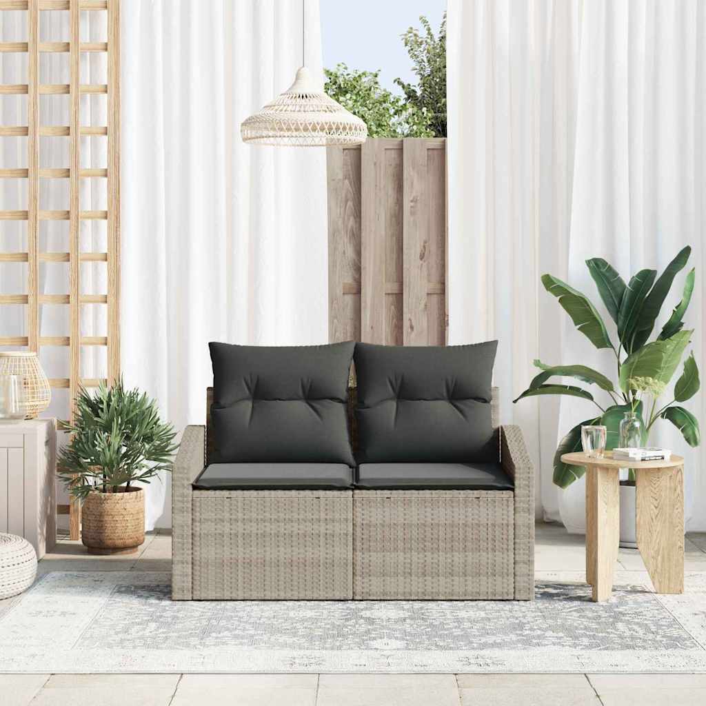 Tuinbank Met Kussen Met Opslag 123 X 62 X 69 Cm Poly Rattan