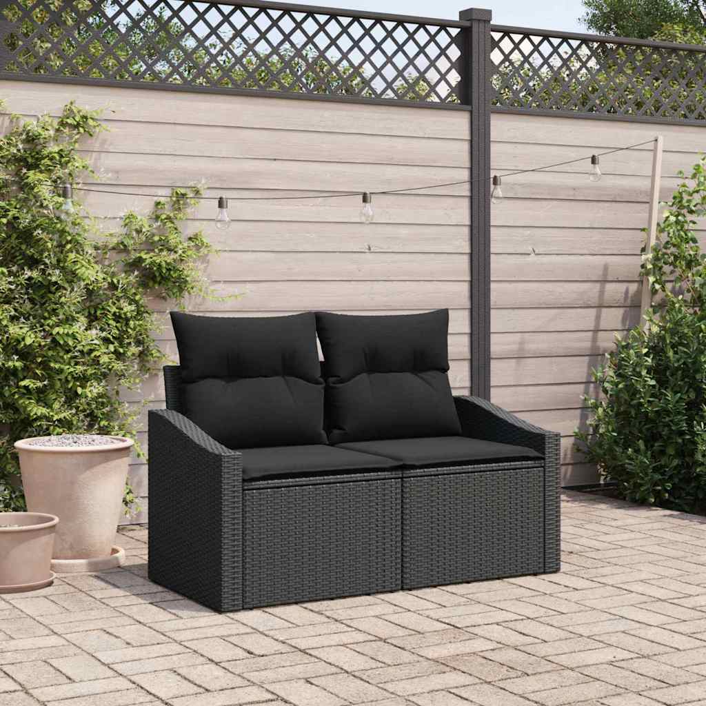 Tuinbank Met Kussen Met Opslag 123 X 62 X 69 Cm Poly Rattan