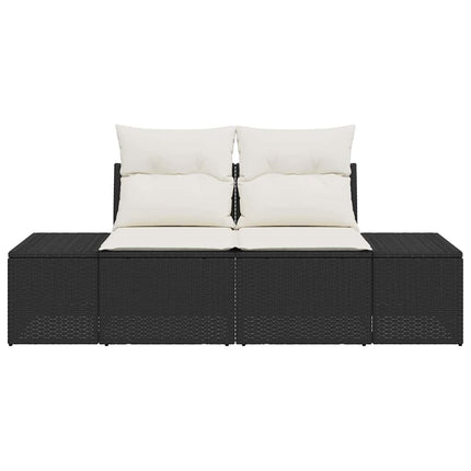 Tuinbank Met Kussen 184 X 62 X 69 Cm Poly Rattan